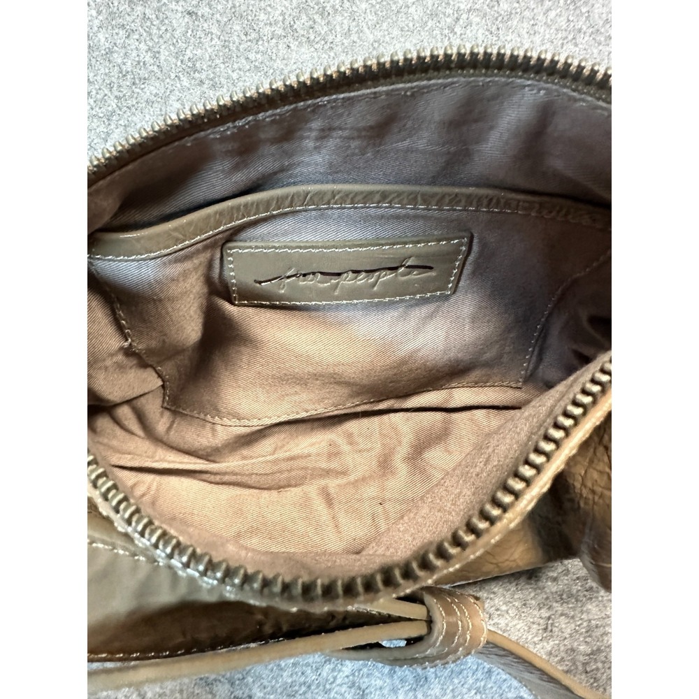 Free People Aurora Brown Leather Adjustable Strap Shoulder Bag - Picture 5 of 7